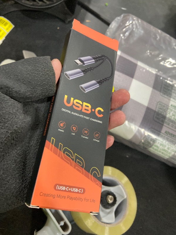 Photo 1 of USB C Splitter 1 in 2 Out HiFi Audio Adapter, Dual USB C Headphone and Charger Adapter Support Call PD 60W Charge for iPhone 17/16 / 15 Series, MacBook, iPad, Galaxy S25 / S24 and More ?Cold Gray?