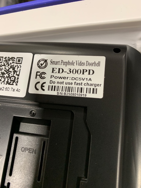 Photo 1 of 1080P Ring Peephole Camera, 4.3 inch LCD Peep Hole Camera for Front Door , 20 Degree Viewing Night Vision Intercom Digital Door Viewer for Home Security