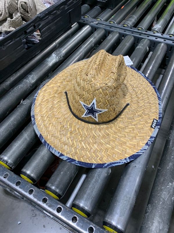 Photo 1 of  NFL Team Logo Americana Floral Lifeguard Beach Straw Sun Hat 