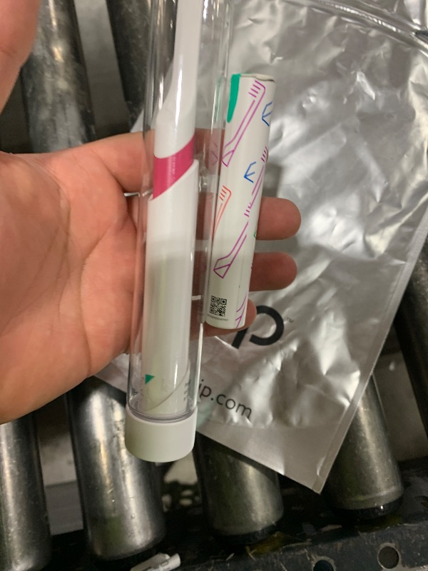 Photo 1 of Quip Kids Electric Toothbrush, Battery-Powered Sonic, Wonder Pink, with Extra Brush Head and Travel Cover