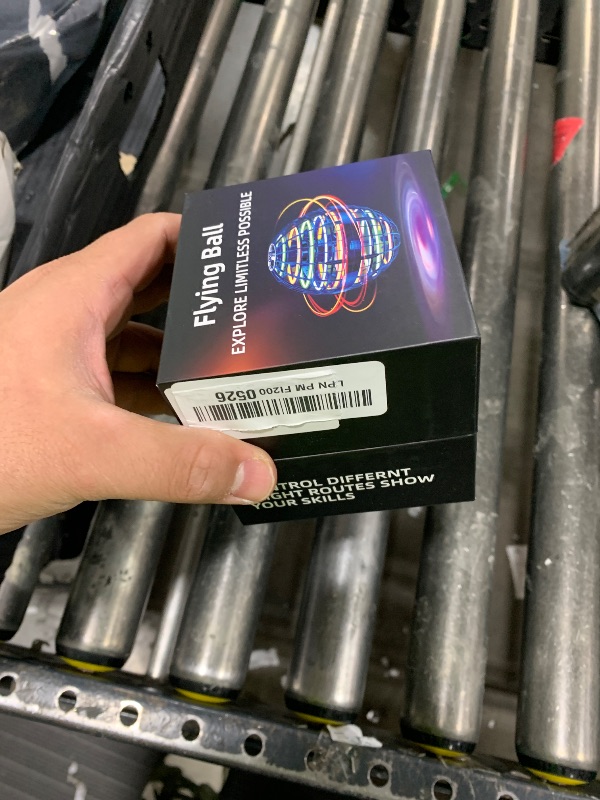 Photo 1 of  2025 Flying Orb Ball Toy - Hand Controlled Hover Boomerang with RGB Lights, Cosmic Globe Fidget Spinner Mini Drone, Safe Indoor Outdoor Gift for 6+ Boys Girls Teens (Blue) 