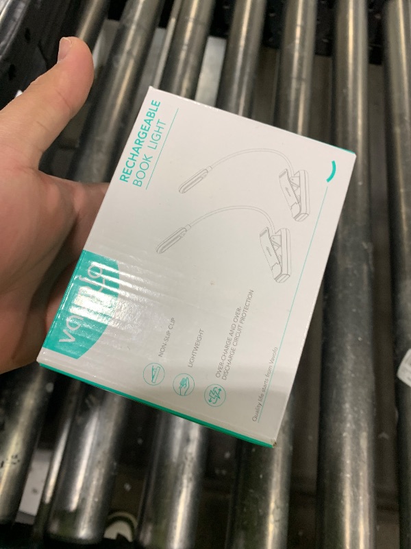 Photo 1 of  VAVOFO Clip On Rechargeable Reading Light, 7 LEDs with 3 Colortemperature 9 Brightness Levels Book Lights for Reading in Bed with Power Indicator for Bookworms (2 Pack Black) 