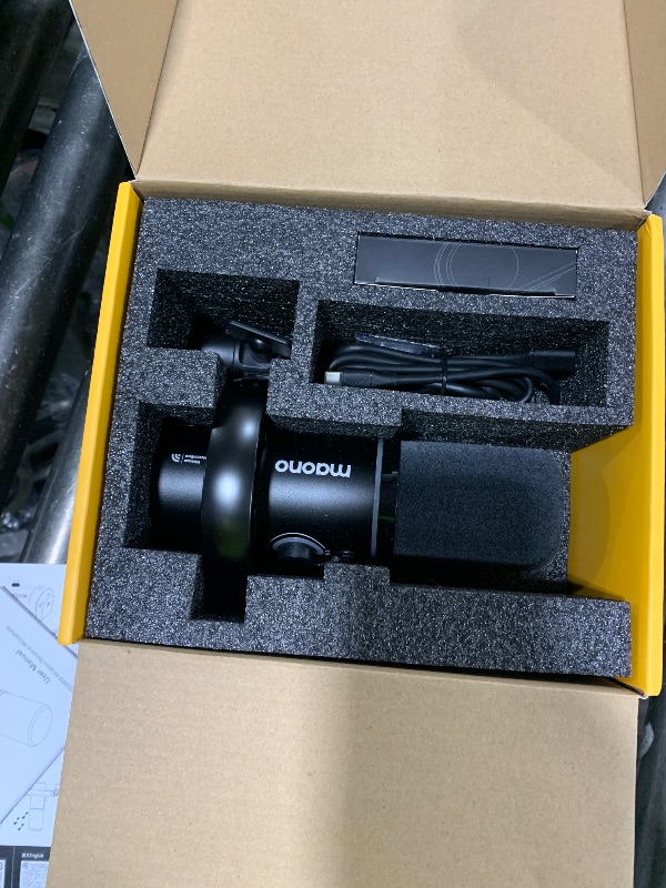 Photo 1 of  MAONO PD200W Hybrid Wireless Podcast Microphone for PC, Dynamic XLR USB Mic with Desktop Stand, Software, Noise Cancellation, for Vocal Recording, Streaming, Content Creation, Home Studio, Voiceover 