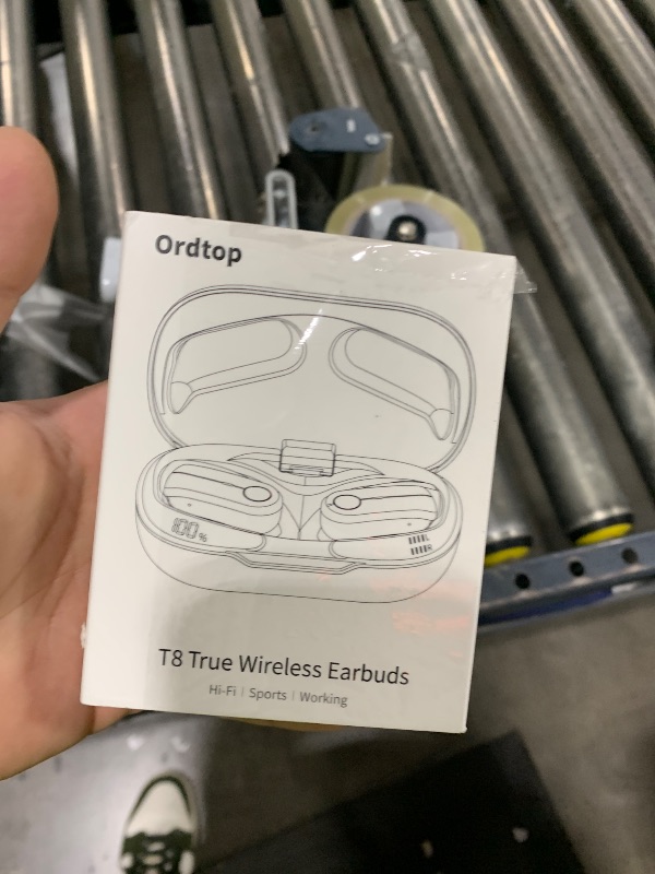 Photo 1 of Wireless Earbuds, Sports Bluetooth 5.4 Headphones IPX8 Waterproof, 70H Over Ear Buds with Deep Bass Sound,4 ENC Noise Cancelling Mics, USB-C Fast Charging Earphones with Earhooks for Workout/Running