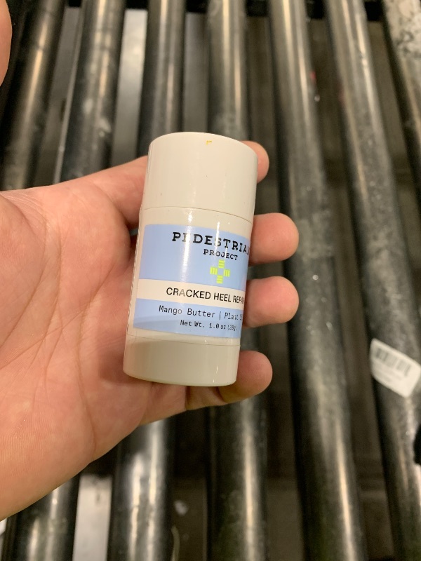 Photo 1 of  Pedestrian Project Cracked Heel Repair Foot Care Balm, Smooths & Fills Cracks & Rough Skin with Healing Shea & Mango Butters, Vegan, Cruelty Free, 1 oz 