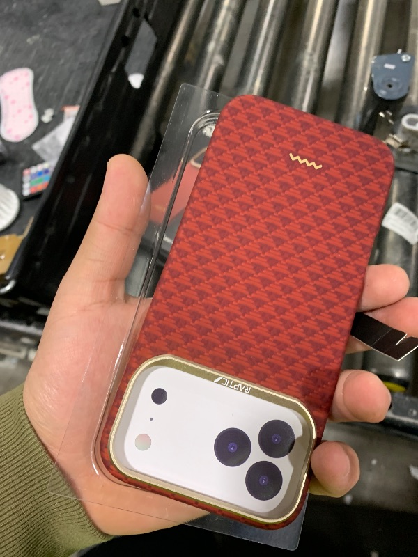 Photo 1 of  RAPTIC 2025 for iPhone 17 Pro Max 6.9 inch, Compatible with MagSafe, Non-Slip & Ultra Slim Light Case for 17 Pro Max with Caseless Feeling, 1500D Aramid Fiber Textures, [Tactile Woven-Oriental] 