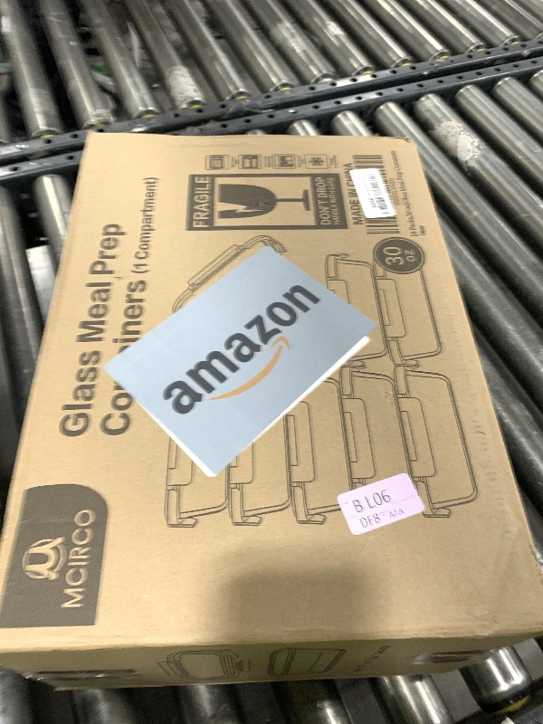 Photo 1 of [8-Pack,30 oz]Glass Meal Prep Containers,Glass Food Storage Containers,Airtight lunch Containers with Lids, Microwave, Oven, Freezer and Dishwasher