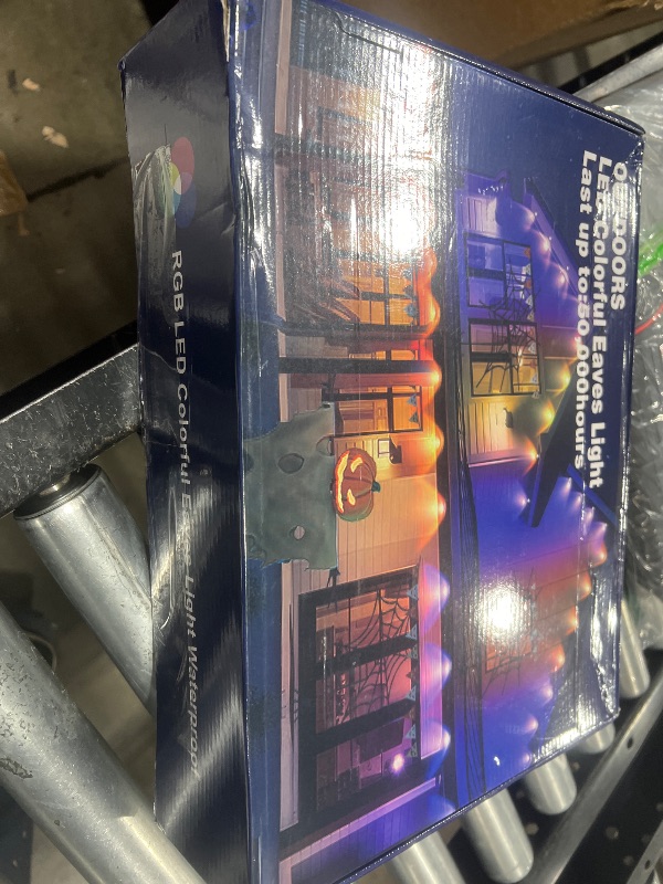 Photo 1 of aiicrgb RGB Permanent Outdoor Lights, 500FT LED Eaves Lights with Smart App Remote Control, IP67 Waterproof, Music Sync, Timing Function for Christmas, Party, All Holiday Decorations