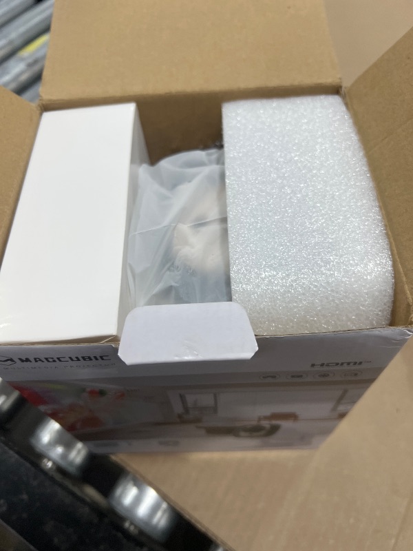 Photo 1 of ?Auto Focus&1080P?Magcubic Mini Smart Projector with 4K Support, Portable Projector with Wifi and Bluetooth, 5W Speaker, Built in Apps, Voice Control, Outdoor Movie Projector