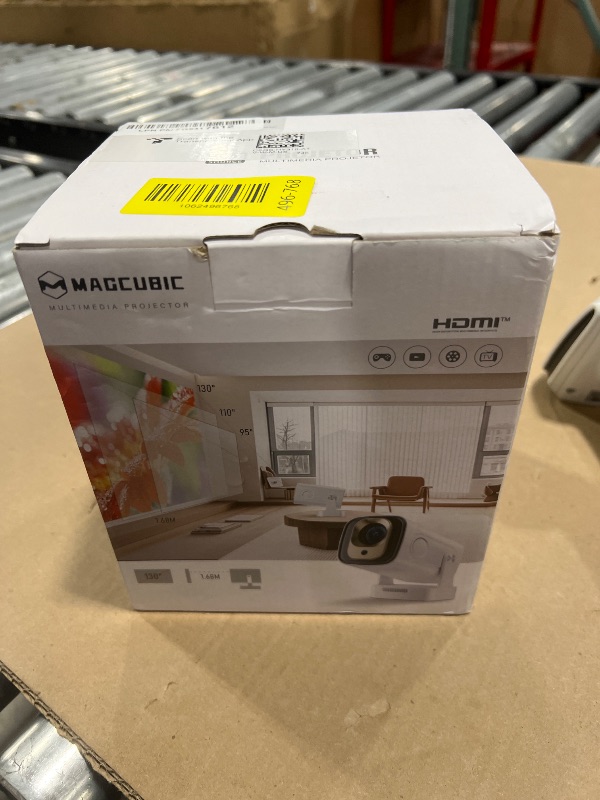 Photo 1 of ?Auto Focus&1080P?Magcubic Mini Smart Projector with 4K Support, Portable Projector with Wifi and Bluetooth, 5W Speaker, Built in Apps, Voice Control, Outdoor Movie Projector