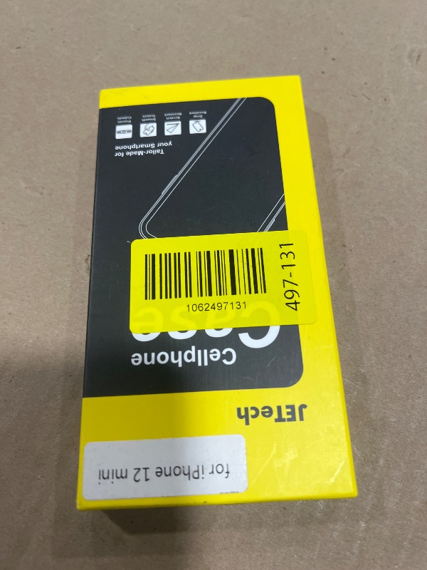 Photo 1 of JETech Case for iPhone 12 Mini 5.4-Inch, Non-Yellowing Shockproof Phone Bumper Cover, Anti-Scratch Clear Back (Clear)