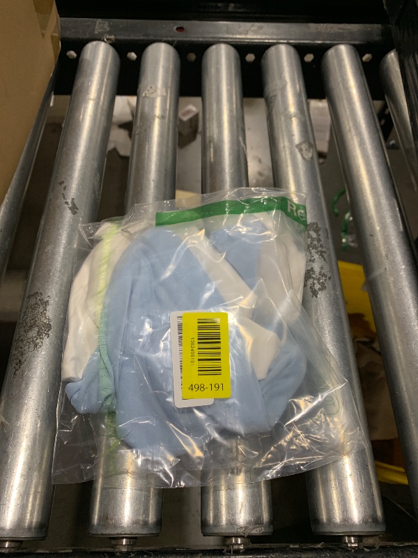 Photo 1 of cnomg 2pcs Men's Night Sleeping Cap Adjustable Pajama Cap with Pom Ball and Tassel Women Daily Use (US, Alpha, Medium, White, lighht Blue)