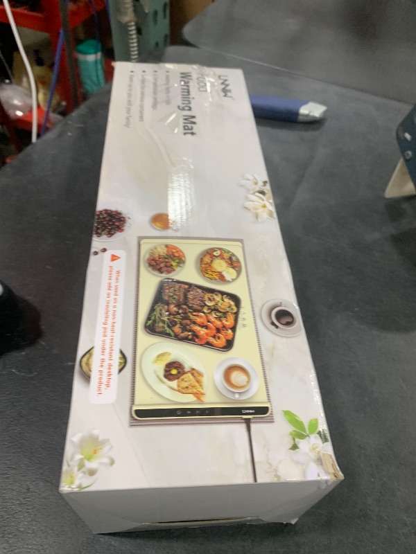 Photo 1 of Food Warming Mat with Heat-Resistant Pad, 26X15 Inch, 6-Level Temp 6-Hour Timer, Child Lock Safety,Food Warmer Chafing Dishes for Buffet.