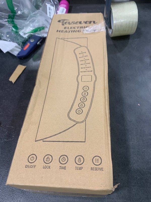 Photo 1 of Warming Mat for Food, Food Warming Mat with 7 Temp Master Aadjustable Warming Tray, Thermochromic Line, Roll Up Buffet Hot Plates Heat Pad Full Sized Electrical