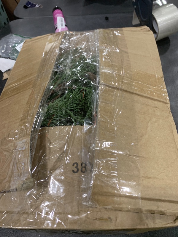 Photo 1 of 3PCS 6.2FT Christmas Garland with Lights, Real Touch Cedar Garland Artificial Realistic Thick & Lush Greenery, Soft Artificial Pine Garland for Mantle Fireplace Table Wall Indoor Christmas Decorations