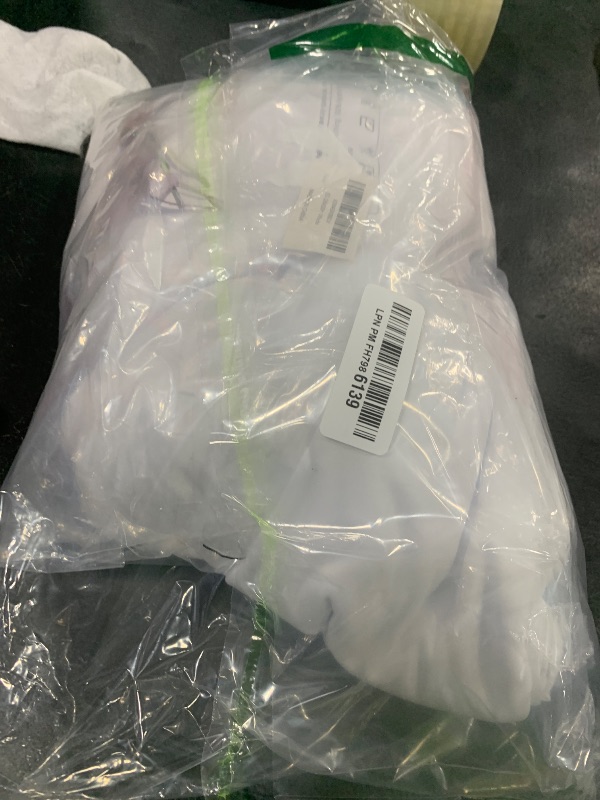 Photo 1 of 10x10ft Wrinkle Free White Backdrop Curtain for Parties Soft Fabric Drapes Wedding White Curtain Backdrop for Birthday Party Decorations Background for Photography 5x10ft, 2 Panels