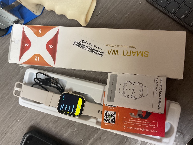 Photo 1 of Smart Watch for Men Women Answer/Make Call, 1.85" Smartwatch, Fitness Watch with Heart Rate Blood Pressure Sleep Monitor, 140+Sports, IP68 Waterproof Step Counter Watch Compatible with Android IOS