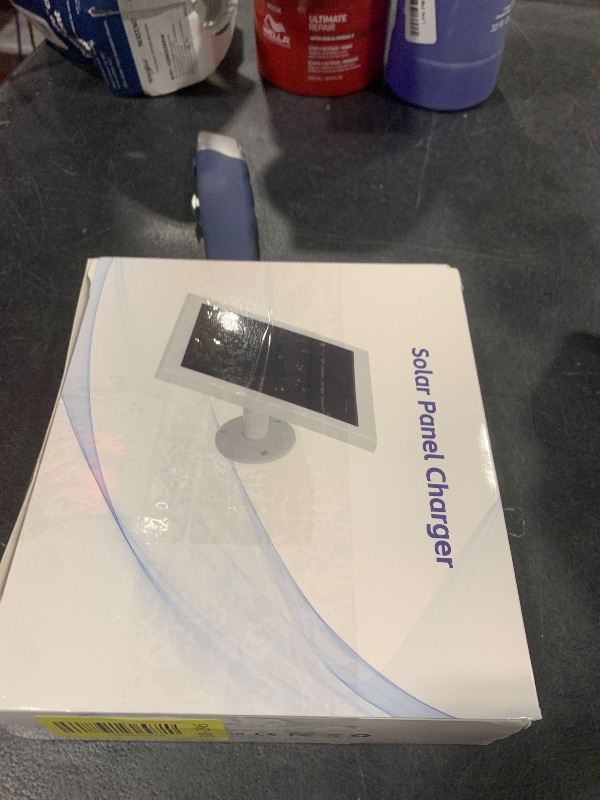 Photo 1 of Solar Panel for Ring Camera, 4W Solar Charger Compatible with Rings Spotlight &Stick Up Outdoor Cam Battery, 10ft Long Cable with USB-C to Ring Barrel Plug Adapter