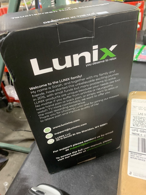 Photo 1 of Lunix LX7 Electric Hand Massager with Compression, Pressure Point Therapy for Arthritis, Pain Relief and Carpal Tunnel, Shiatsu Massage Machine with Heat, with Hand Warmer, Black