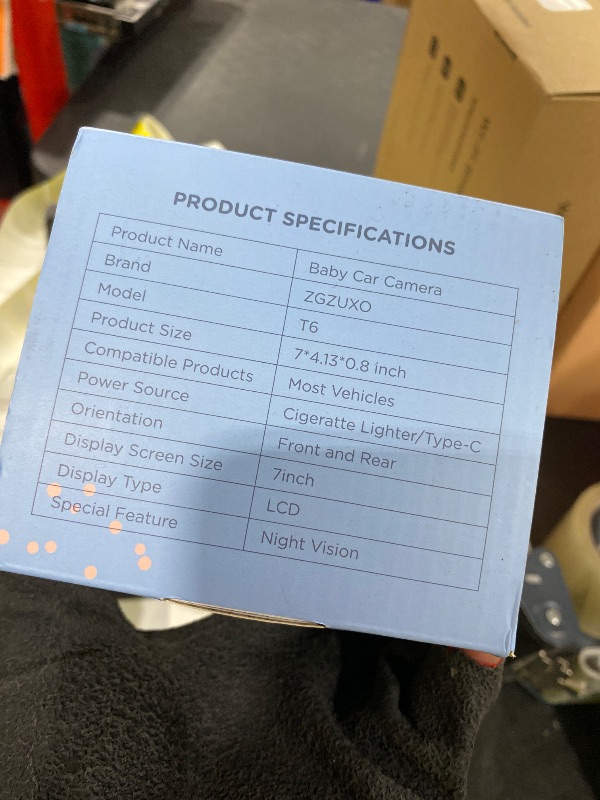 Photo 1 of 7" Touchscreen Baby Car Mirror, Baby Car Camera HD 1440P, View Infant in Rear Facing Seat with 150°Wide Angle, Night Vision, Easy Setup