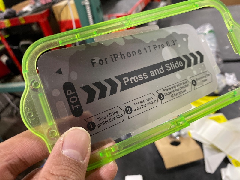 Photo 1 of iPhone 17 Pro Sunset Color Privacy Screen Protector - Gradient Purple Anti-Spy Tempered Glass, Anti-Blue Light, Pink Military-Grade 9H Hardness,Shatterproof, Flawless Fit Tray