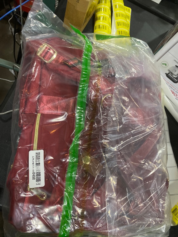 Photo 1 of Lunch Backpack, 15.6 inch Laptop Backpack with Insulated Lunch Bag, Backpack Cooler for Women, Large Travel Backpack Lunch Box Compartment, Work Computer Backpack, Teacher College Book Bag, Red