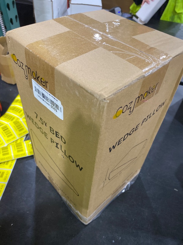 Photo 1 of Cozymaker 7.5" Bed Wedge Pillow for Sleeping After Surgery, Back Support, Leg Elevation, Gerd Acid Reflux, Neck Pain, Snoring, Cooling Memory Foam Triangle Incline Wedge, Removable Washable Cover