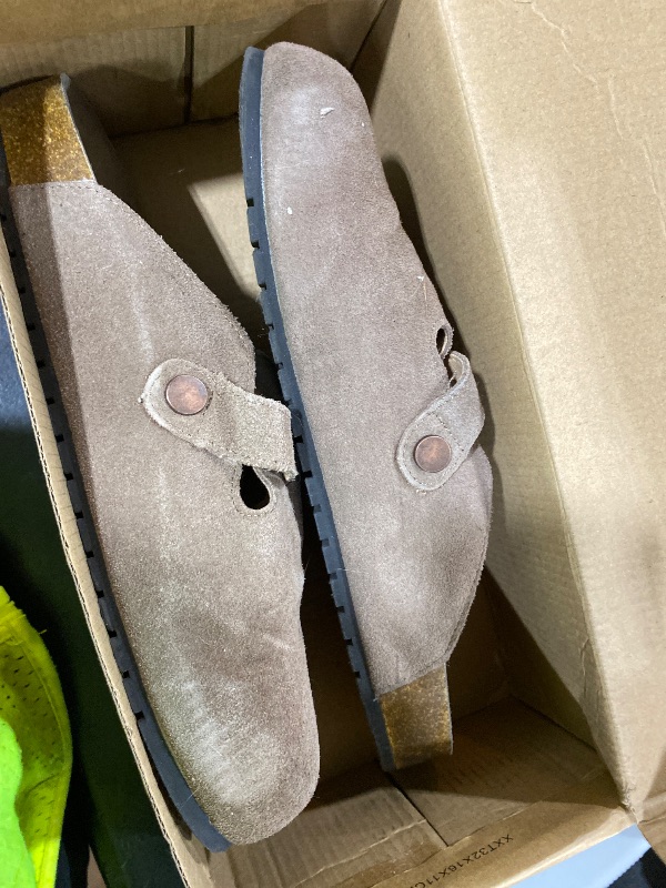 Photo 1 of 8555 Round Toe Suede Cork Clogs