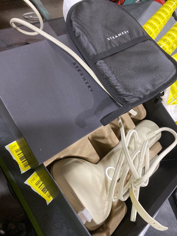 Photo 1 of Steamery Handheld Clothes Steamer Cirrus 3, 1200W, US Plug, Heated Ironing Plate, Fast Heat Up, Garment Wrinkle Remover, Beige