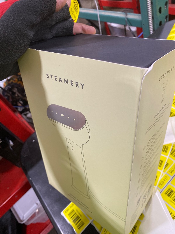 Photo 1 of Steamery Handheld Clothes Steamer Cirrus 3, 1200W, US Plug, Heated Ironing Plate, Fast Heat Up, Garment Wrinkle Remover, Beige