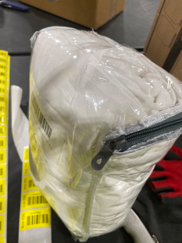 Photo 1 of Zipper Fitted Sheet - Includes 1 Fitted Sheet Base & 2 Zip-On Sheets - Upto 16” in. Deep Pockets King Size Zipper Fitted Sheet - Easy to Change, Sateen Cotton 600 TC Fitted Sheet - White 78 x 80