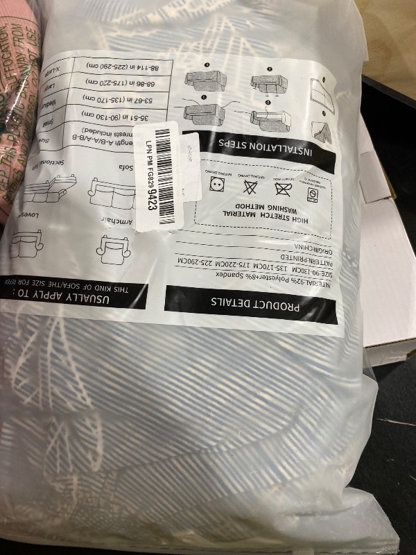 Photo 1 of HOOBUY Printed Sofa Cover Stretch Couch Covers Patterned Loveseat Slipcovers for 2 Seater Cushion Couch Love Seat Set QSYR (2 Seater/Loveseat)