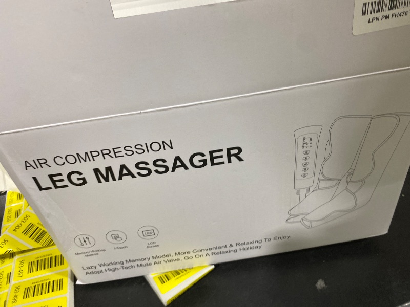 Photo 1 of Banspol Leg Massager with Heat and Compression, Foot and Calf Massager for Circulation and Pain Relief, Compression Boots with Handheld Controller, 6 Modes 3 Intensities, Gift for Mom Dad