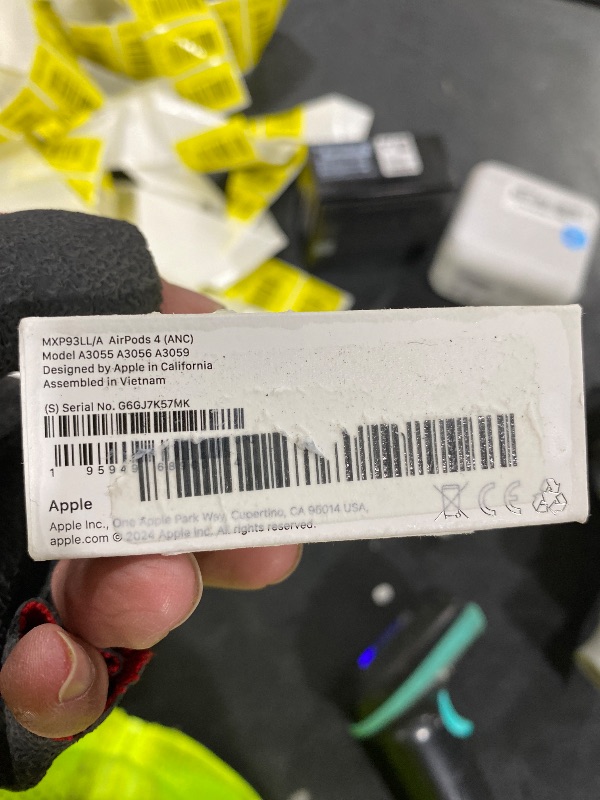 Photo 1 of Apple AirPods 4 Wireless Earbuds, Bluetooth Headphones, with Active Noise Cancellation, Adaptive Audio, Transparency Mode, Personalized Spatial Audio, USB-C Charging Case, Wireless Charging, H2 Chip