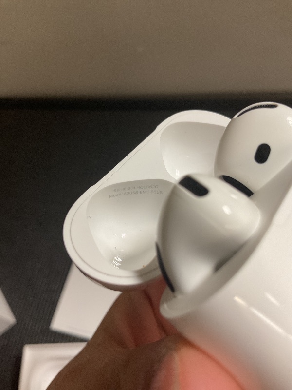 Photo 1 of Apple AirPods 4 Wireless Earbuds, Bluetooth Headphones, with Active Noise Cancellation, Adaptive Audio, Transparency Mode, Personalized Spatial Audio, USB-C Charging Case, Wireless Charging, H2 Chip