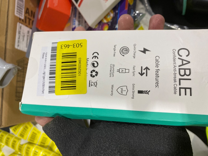 Photo 1 of USB C Cable Fast Charging 60W iPhone Charger Cable 6FT, [Apple MFi Certified] USB to USBC to Lightning Cable 4 in 1 Charging Cable with Type C/USB A for iPhone 17/16/15/14/13/12/iPad/Android/MacBook