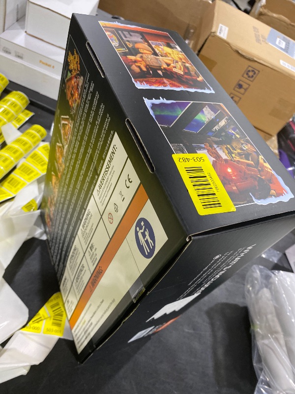 Photo 1 of LUMIBRICKS Aurora-Cabin Christmas Lighting-Building-Bricks Set - 2425 Pcs Retro House Winter Lodge LED Light Construction Building Christmas Village Model Set for Adults and Families