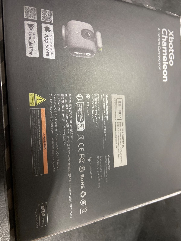 Photo 1 of XbotGo Chameleon AI Auto Sports Action Camera - 4K 60FPS Soccer Camera and Basketball Tracking Camera for Team Sports, Live Streaming, No Subscription, Works with iOS & Android (Lava Graphite)