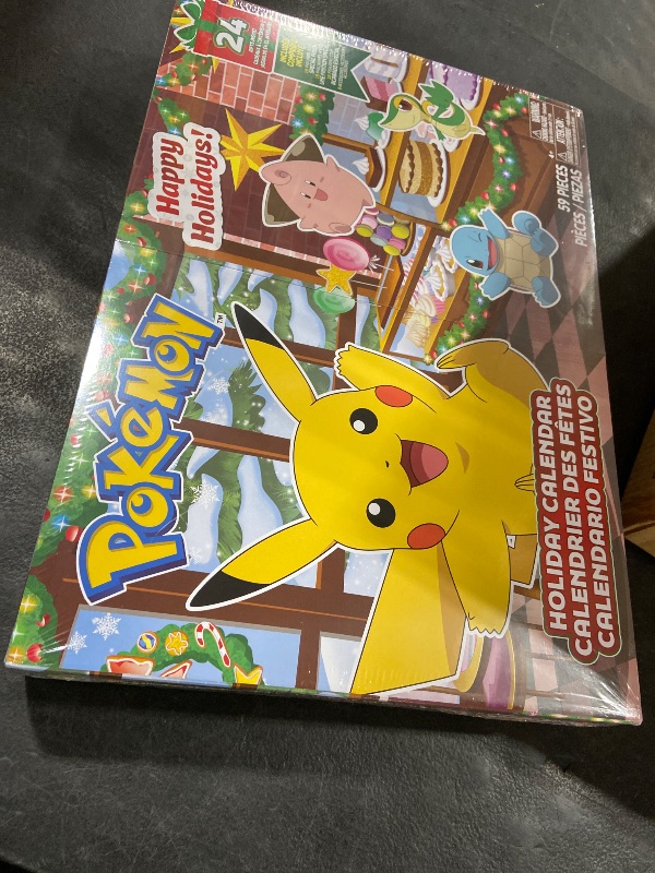 Photo 1 of Pokemon Holiday Calendar 2025 - Features 16 2-Inch Battle Figures with Special Finish and Eight Unique Accessories