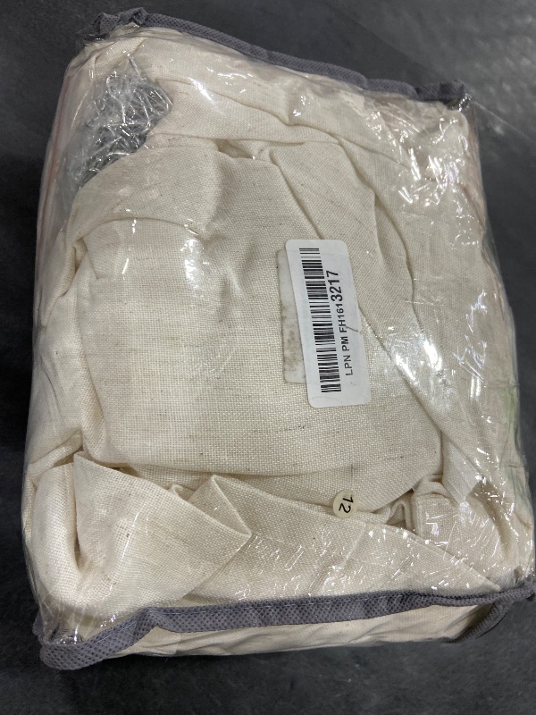 Photo 1 of Extra Wide Curtains 70 In Width for 72 Inch Window,Pleated Back Tab Linen Semi Sheer Full Length Curtains for Living Room Sliding Glass Door 2 Panel Set,72x102,70x102,6FT x 102 Inches Long,Cream