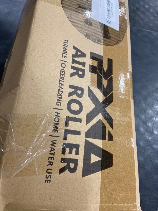 Photo 1 of PPXIA Gymnastics Air Roller Air Barrel Inflatable Tumbling Mat, Tumble Track Backhandspring Mat Gymnastic Equipment with Pump for Yoga Training Cheerleading Home Use