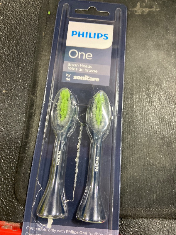 Photo 1 of Philips Sonicare W DiamondClean - Genuine Replacement Electric Toothbrush Heads, Black, 2 Pack, HX6062/95