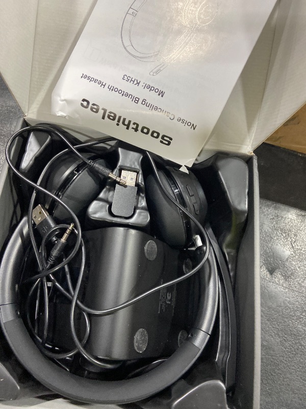 Photo 1 of (Upgraded Version) Wireless Headset, Bluetooth Headset with Noise Cancelling Microphone, Best Headphones with Mic Mute & USB Dongle for PC/Computer/Laptop/Cell Phones/Remote Work/Call Center