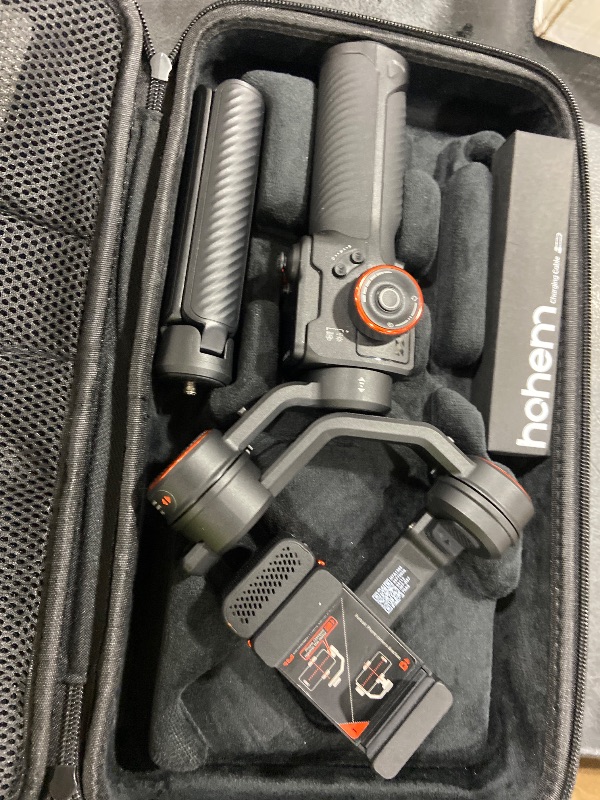 Photo 1 of Hohem iSteady M7 Gimbal Stabilizer for Smartphone, Magnetic AI Tracker Fill Light, Detachable Touchscreen Remote Controller, Built-in Extension Rod, 500g Payload Gimbal Stabilizer for iPhone Android