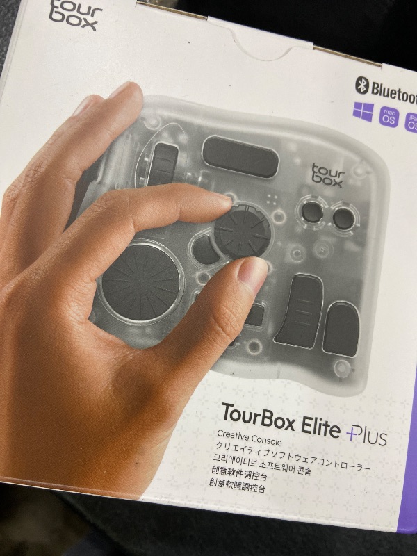 Photo 1 of TOUR BOX Elite Plus - iPad Drawing Bluetooth Controller, Video Editing Photo Color Grading Speed Editor, Programmable Creative Console Keyboard for DaVinci Procreate Adobe Softwares and More