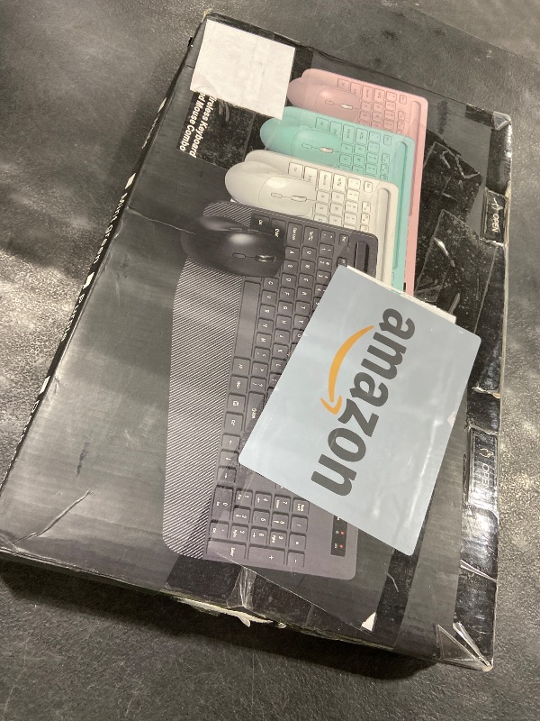 Photo 1 of Wireless Keyboard and Mouse Combo - Full-Sized Ergonomic Keyboards with Wrist Rest, Phone Holder, Sleep Mode, Silent 2.4GHz Cordless Combo for Computer, Laptop, PC, Mac, Windows -Trueque