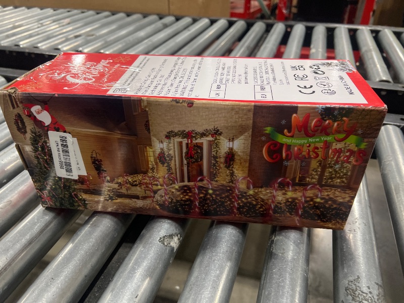 Photo 1 of YEPVIE Solar Candy Cane Lights, 12PCS Waterproof Candy Cane Christmas Outdoor Lights with 72LED, 8 Modes 1200mAh Solar Powered Outdoor Decorations Led Light for Christmas Pathway, Yard, Patio, Garden