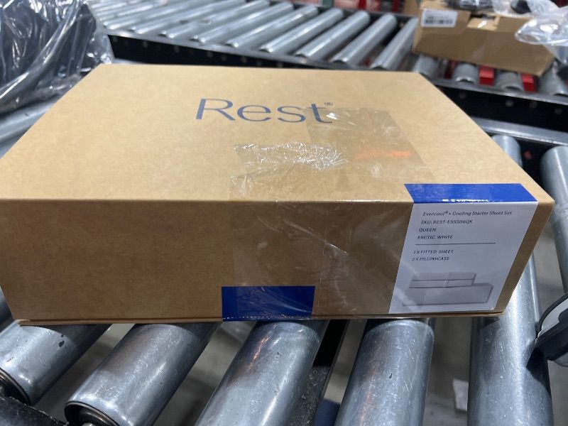 Photo 1 of REST® Evercool®+ Starter Sheet Set, Queen, Ivory, Breathable Bed Sheets for Hot Sleeper and Night Sweats, with Pillowcases, with Ionic+ Self-Cleaning Silver Yarn for Sensitive Skin, 3PCS No Flat Sheet