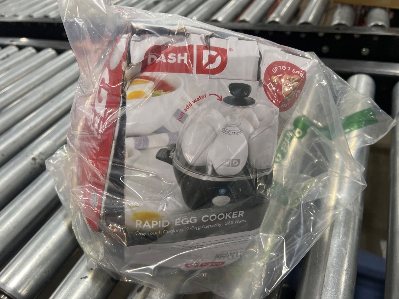 Photo 1 of DASH Electric Rapid Egg Cooker for Hard Boiled/Poached/Scrambled Eggs or Omelets with Auto Shut-Off Feature, Black, 7 Egg Capacity