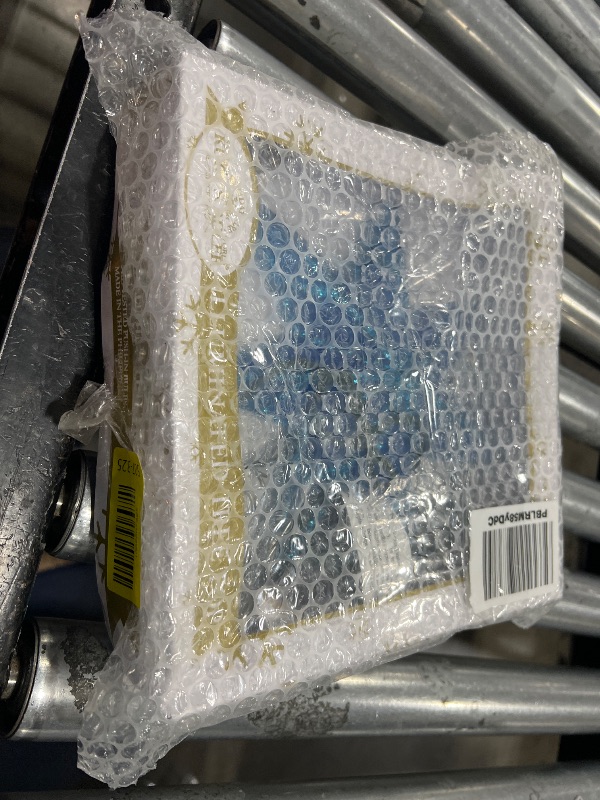 Photo 1 of Kurt Adler 10-Light 7-Point Blue Capiz Star Treetop